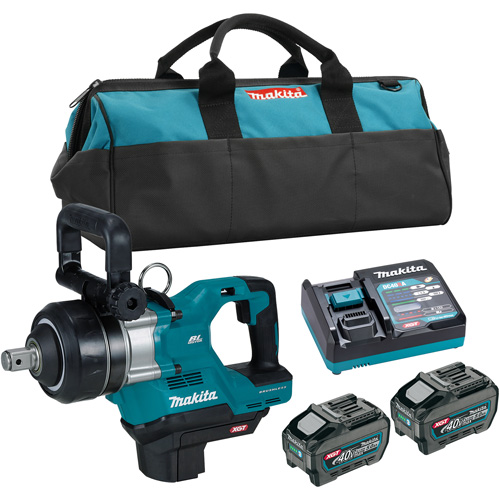 40Vmax XGT Brushless Short Anvil Impact Wrench Kit, 40 V, 1" Socket Sidevic Inc.