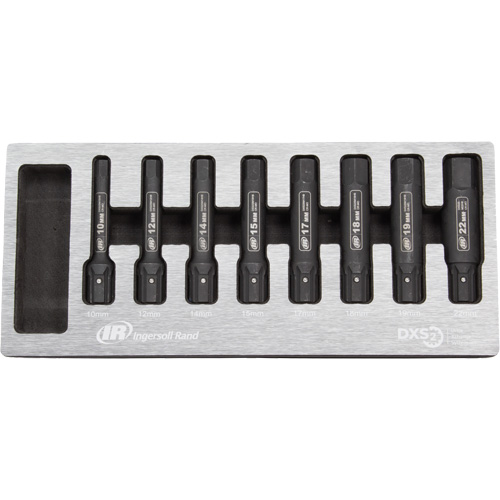 Metric Bit Impact Socket Set, Hex, 8 Pcs Sidevic Inc.