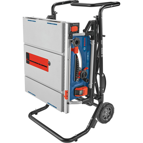 Jobsite Table Saw with Gravity-Rise Wheeled Stand, 120 V, 15 A, 3800 RPM Sidevic Inc.