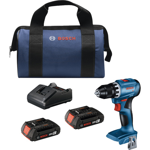 Trousse perceuse-visseuse compacte sans balais, Lithium-ion, 18 V, Mandrin 1/2", Couple 400 lb-po Sidevic Inc.