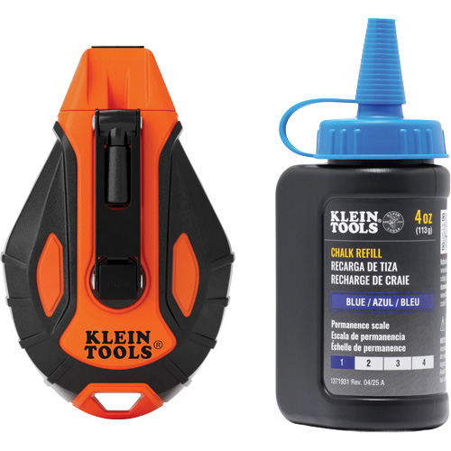 Smooth Retractable Chalk Reel with Chalk Refill Sidevic Inc.