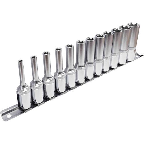 Jeu de douilles externes Torx, 12 Mcx, Prise de 3/8", Profond Sidevic Inc.
