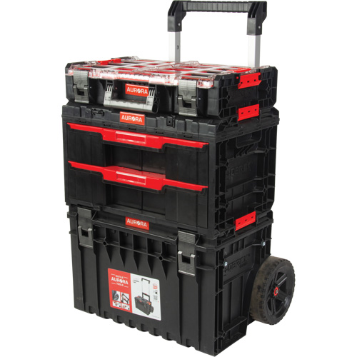 3-Piece Arx&reg; Rolling Toolbox Base Set, 25-1/5" x 19" x 42-2/5", Black Sidevic Inc.