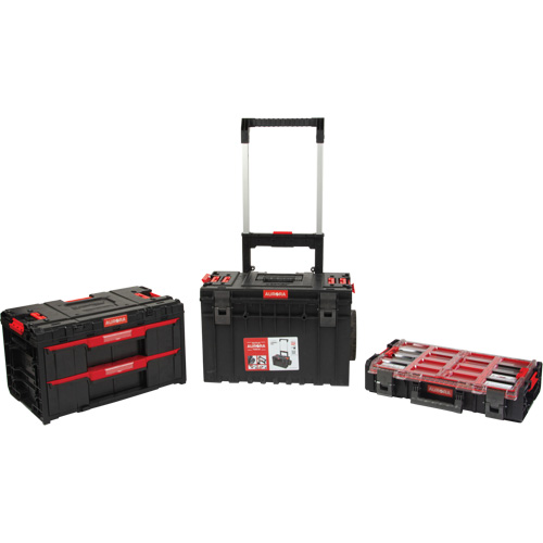 3-Piece Arx&reg; Rolling Toolbox Base Set, 25-1/5" x 19" x 42-2/5", Black Sidevic Inc.