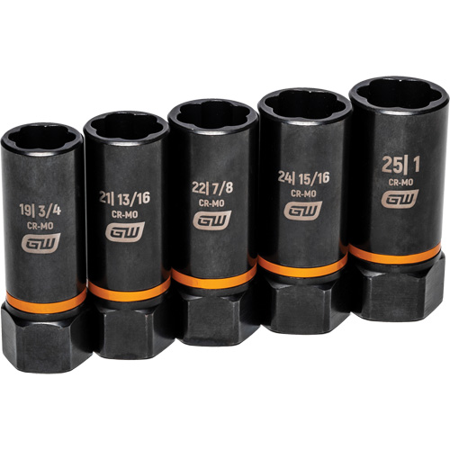 Jeu de douilles d'extraction Bolt Biter, 5 Mcx, Chocs, Prise de 1/2", Profond Sidevic Inc.