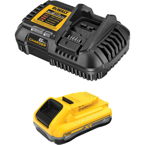 XR POWERPACK Battery & Charger Kit, Lithium-Ion, 20 V, 4 Ah Sidevic Inc.