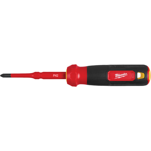 Tournevis &agrave; embouts interchangeables &agrave; tige articul&eacute;e isol&eacute; 1000 V, 2-en-1, 8-4/5" lo, Prise Coussin&eacute;e Sidevic Inc.