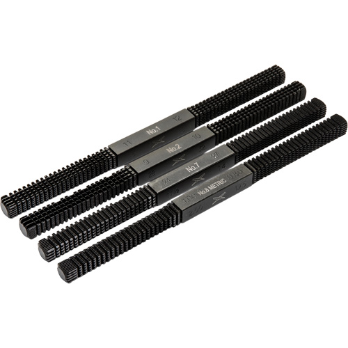 4-Piece Thread Restoring File Set, Square, 9" Sidevic Inc.