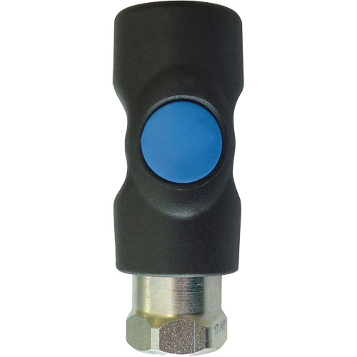 Raccord industriel rapide TOPQUIK S1, Composite en polyester/Acier inoxydable, 1/4", NPT femelle, 174 PSI Sidevic Inc.