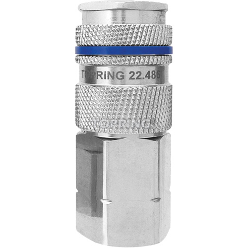Raccord industriel rapide QUIKSILVER, Laiton nickel&eacute;, 1/2", NPT femelle, 500 psi Sidevic Inc.