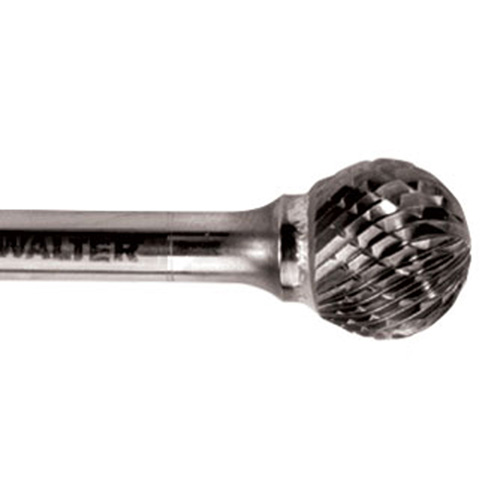 Double Cut Ball Nose Burr, SD-5, 1/2" Dia., 1/4" Shank, 7/16" Depth of Cut Sidevic Inc.