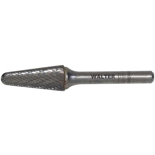 Double Cut Cone Carbide Burr, 1/2" Dia., 1/4" Shank, 1-1/8" Depth of Cut Sidevic Inc.