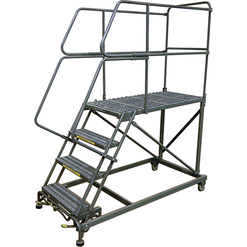 Plateformes de travail mobiles, Acier, 6 Marches, 60" ha, 36" p, 24" Marche, Stri&eacute; Sidevic Inc.