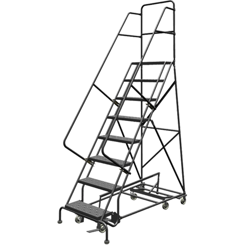 &eacute;chelles roulantes multidirectionnelles, 8 marches, Largeur de la marche 24", Hauteur de la plateforme 80", Acier Sidevic Inc.