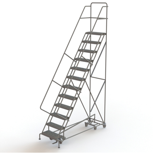 &eacute;chelles roulantes multidirectionnelles, 12 marches, Largeur de la marche 24", Hauteur de la plateforme 120", Acier Sidevic Inc.