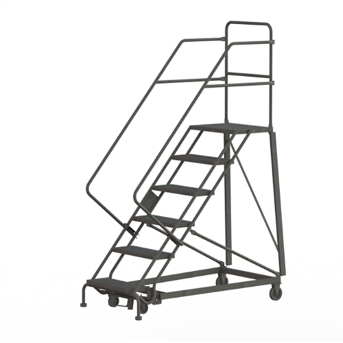Heavy Duty Safety Slope Ladder, 6 Steps, Perforated, 50° Incline, 60" High Sidevic Inc.