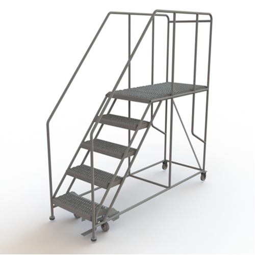 Plateforme de travail mobile, Acier, 5 Marches, 50" ha, 47" p, 24" Marche, Stri&eacute; Sidevic Inc.