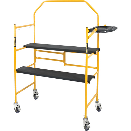 nsemble d'&eacute;chafaudage &agrave; montant de s&eacute;curit&eacute; & tablette pour outils de 4' Jobsite Series, Cadre Acier, 49-1/2" p x 57-3/4" h Sidevic Inc.