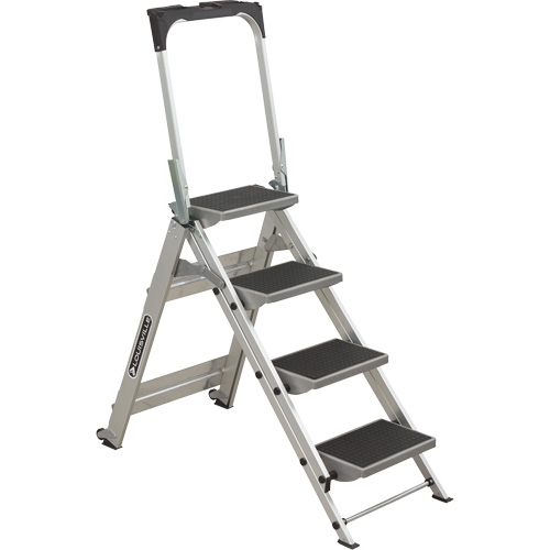 &eacute;chelle escabeau avec roues pivotantes, 4 marches, 44,25" x 22,13" x Hauteur 59" Sidevic Inc.
