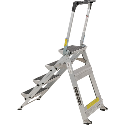 &eacute;chelle escabeau avec roues pivotantes, 4 marches, 44,25" x 22,13" x Hauteur 59" Sidevic Inc.