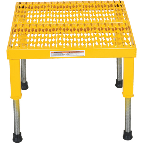 Plate-forme ajustable Step-Mate, 1 marche(s), 23-1/2" la x 19-9/16" lo x 16-1/2" h, Capacit&eacute; 500 lb Sidevic Inc.
