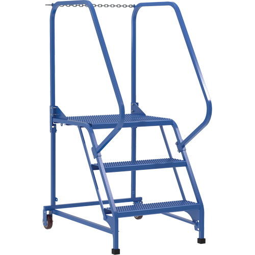 Maintenance Ladder, 3 Steps, 23-9/16" Step Width, 30" Platform Height, Steel Sidevic Inc.