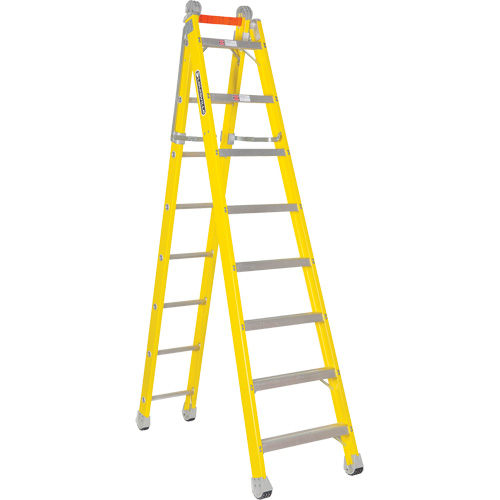 Step to Straight Ladder, 13.8', Fibreglass, 375 lbs., CSA Grade 1AA Sidevic Inc.