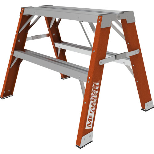 Buildman Step-up Workbench, 2' H x 33.5" W x 25.75" D, 300 lbs. Capacity, Fibreglass Sidevic Inc.