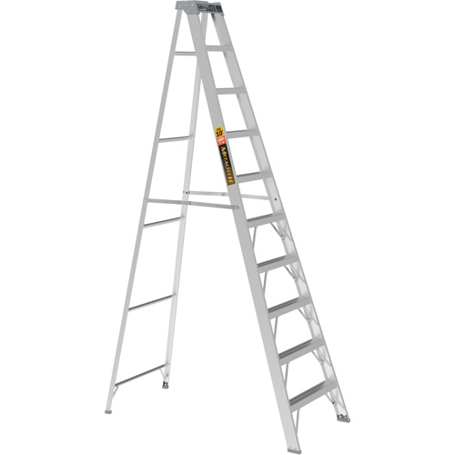 Step Ladder, 10', Aluminum, 225 lbs. Capacity, Type 2 Sidevic Inc.