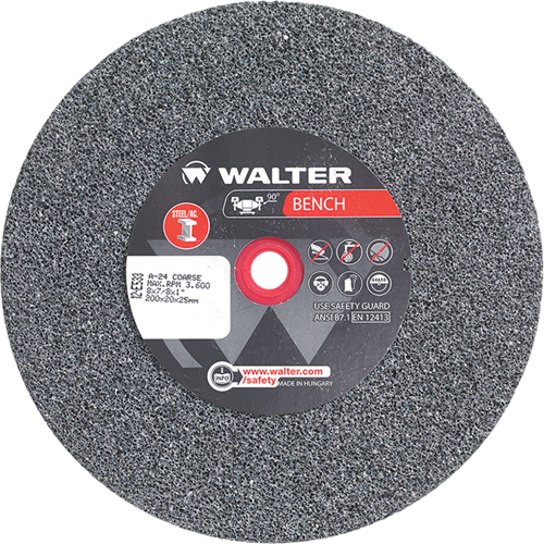 Bench Grinding Wheels, 8" x 7/8", 1" Arbor, 1 Sidevic Inc.