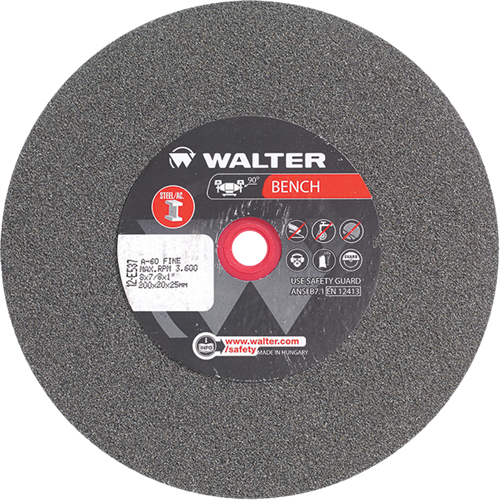 Bench Grinding Wheels, 8" x 7/8", 1" Arbor, 1 Sidevic Inc.