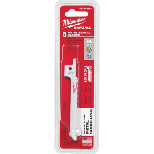 Sawzall&reg; Reciprocating Saw Blade, Bi-Metal, 18 TPI, 3-5/8" L x 5/16" W Sidevic Inc.