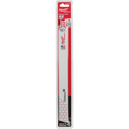 The Torch Sawzall&reg; Blade, Bi-Metal, 18 TPI, 12" L x 1" W Sidevic Inc.