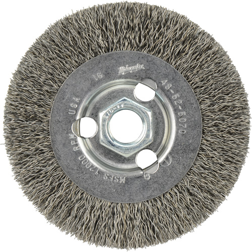 Disque &agrave; fils cr&ecirc;p&eacute;s, 4" dia., Fils 0,12", Arbre 5/8"-11 Sidevic Inc.