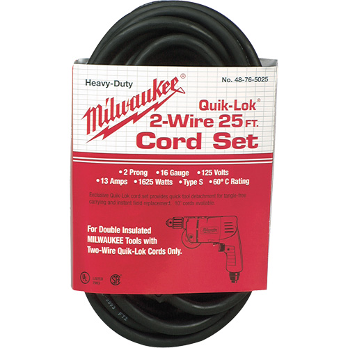2-Wire Quik-Lok&reg; Cord Sidevic Inc.