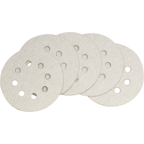 Papier abrasif pour ponceuse orbitale al&eacute;atoire – paquet de 5, dia 5", Grain 60 Sidevic Inc.