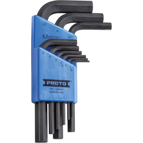Short-Arm Hex Key Set, 9 Pcs., Metric Sidevic Inc.