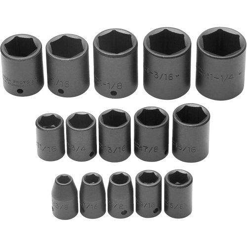 Jeu de douilles, 6 Mcx, Chocs, Prise de 1/2" Sidevic Inc.