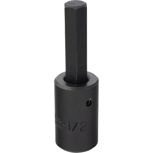 Socket Bit, Hex, 1/2" x 3-5/8" L, 1/2" Drive Sidevic Inc.