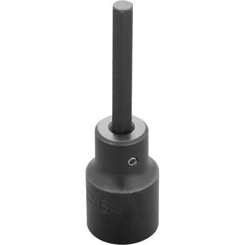 Socket Bit, Hex, 6 mm x 3-1/4" L, 1/2" Drive Sidevic Inc.