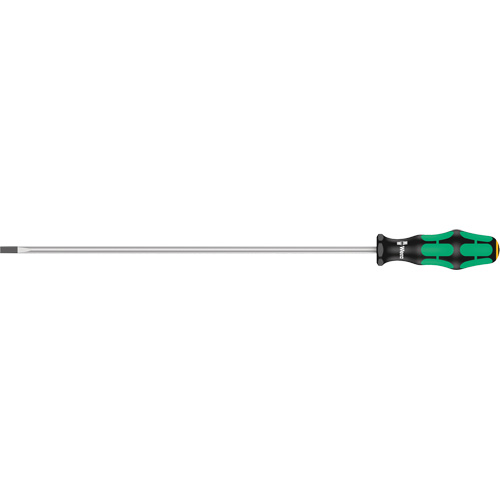 Slotted Screwdriver, 1/4" Tip, Round, 15-3/4" L, Plastic Handle Sidevic Inc.