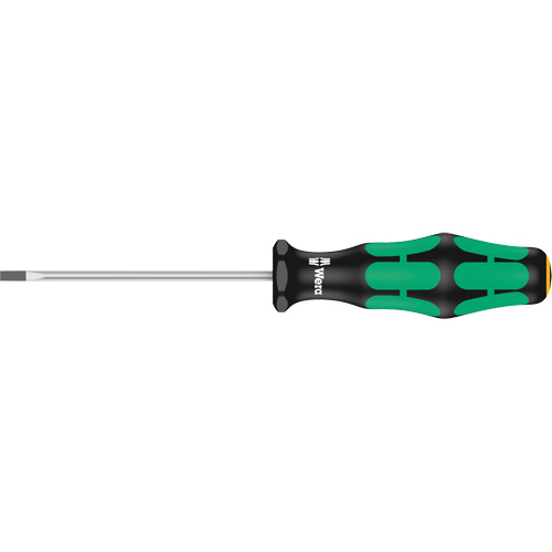 Slotted Screwdriver, 1/8" Tip, Round, 6-5/16" L, Plastic Handle Sidevic Inc.