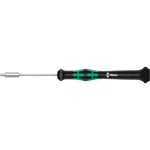 Micro-tournevis pour embouts, 2,0 mm prise, 6-3/16" lo, Non magn&eacute;tique Sidevic Inc.