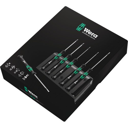 Jeu de tournevis s&eacute;rie Micro avec support, 6 mcx Sidevic Inc.
