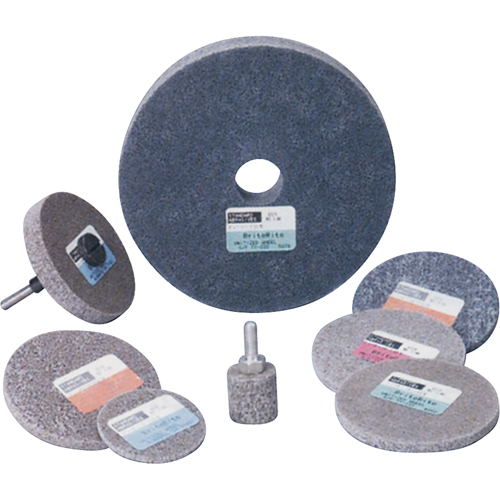 Meule homog&egrave;ne &agrave; faible densit&eacute; de s&eacute;rie 500 Standard Abrasives, 3" x 1/4", Arbre de 1/4", Grain de Moyen, Oxyde d'aluminium Sidevic Inc.