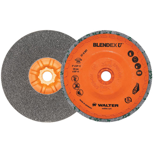 Blendex U Finishing Cup Disc, 5" Dia., Fine Grit, Silicon Carbide Sidevic Inc.
