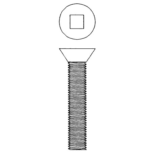 Flat Head Machine Screws, #10-24 x 1-3/4" L, Zinc Plated Sidevic Inc.