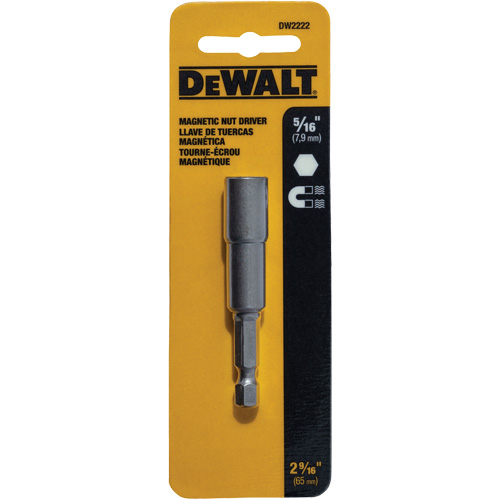Tourne-&eacute;crou, Embout 5/16", Prise 1/4", 2-9/16" lo, Magn&eacute;tique Sidevic Inc.
