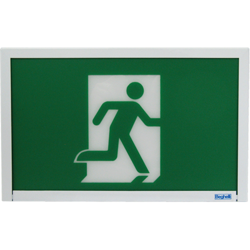 Enseigne de sortie coureur, DEL, &agrave; piles, 12" lo x 7 1/2" la, Pictogramme Sidevic Inc.