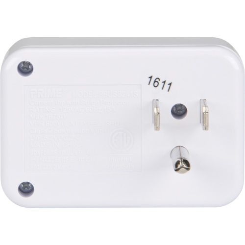 Chargeur USB Prime avec protection contre la surtension Sidevic Inc.